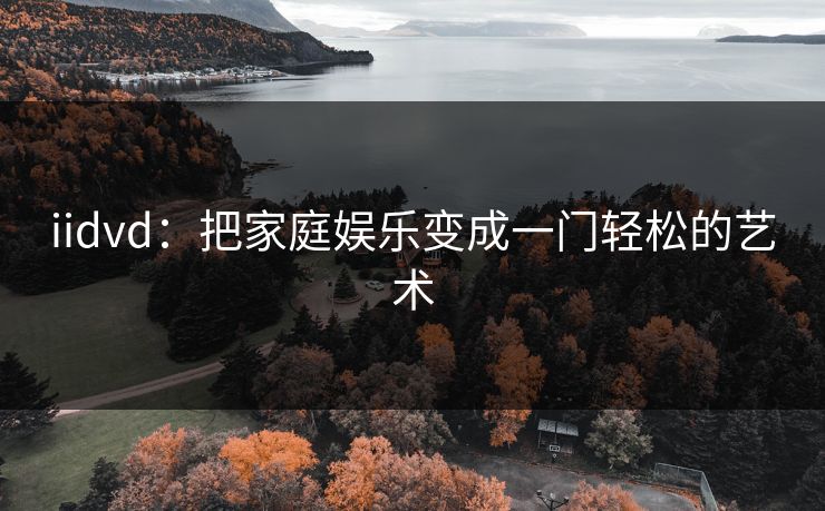 iidvd:把家庭娱乐变成一门轻松的艺术 iidvd:把家庭娱乐变成一门轻松的艺术